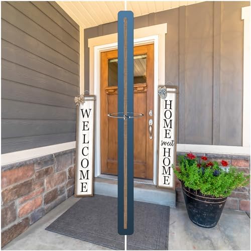 Surfapans Outdoor Welcome Sign for Front Porch 2 Sided 45"X9" Wood White - Image 4