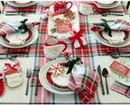 Solino Home 100% Pure Linen Table Runner White, Stewart Plaid 14 x 72 in - Image 3