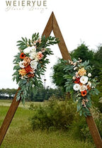 Artificial Wedding Arch Flowers Kit(Pack of 2) for Wedding Arch, Bridal Shower, Ceremony and Reception Backdrop Decoration (Caramel & White) - Image 5