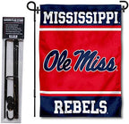 Ole Miss Garden Flag with Stand Holder by CollegeFlagsandBannersCompany