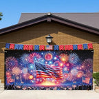 7x16FT Independence Day Garage Door Banner Eagle American Flag Garage Door Cover Decoration for Patriots Party (USA Flag, 7 * 16) - Image 5