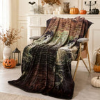 Halloween Blanket 50 x 60 in, Ghostly Declaration Design - Image 3