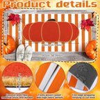 Moucuny 2 Pcs Long Fall Welcome Door Mat Outdoor, Non Slip Backing - Image 2