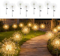 Solar Fireworks Lights for Outside Fairy Garden Warm White 8 Pack by Unknown