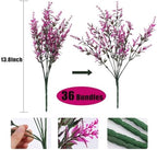 RECUTMS 36 Bundle Artificial Faux Plants Flowers Outdoor Spring Decoration - Image 2