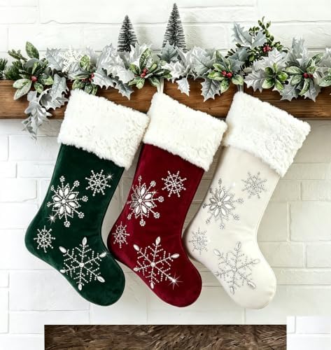 Christmas Stockings Christmas Stockings Personalized Sparkle Stocking 18 Inches Custom Stocking Xmas Holiday Party Family Decorations Christmas Stockings Hanging Ornaments Christmas Decor - Image 5