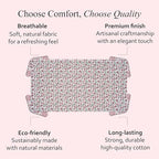 CPC Tablecloth 100% Cotton 60x60 Inch Indian Block Print Square Table Cover, Table Cloth for Weddings, Spring/Summer, Barbeque - Red Garnet - Image 6