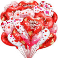 FairySandy 100 Pcs Valentine's Day Heart Foil Balloons Valentine's Day Decorations 18 Inch Valentines Love Balloon Party Decorations for Wedding Baby Shower Birthday Decor Multicolor by FairySandy