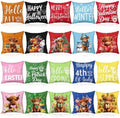 Mindsoft 20 Pcs Holiday Pillow Covers 18 x 18 Easter Pillow Cover Spring Summer 250th Anniversary Pillowcase Decorative Seasonal Cushion Case for Farmhouse Home Sofa(Highland Cow) by Mindsoft