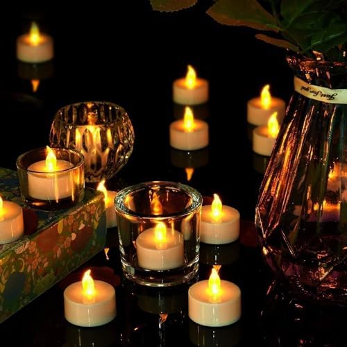 Flameless LED Tea Lights Candles 150 Pack Battery Operated Warm Yellow - Image 7