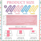 8 Pcs Pastel Cheesecloth Table Runner 118" Cloth Runner - Image 2