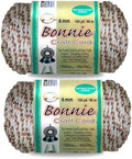 Pepperell Bonnie Braid Macrame Cord | 6mm x 100yd | Indian Cord (2-Pack) | Twisted Polypropylene Cord for DIY Crafts, Plant Hangers, Wall Hangings, Crochet & Macramé | Long-Lasting, Vibrant Color by PepperellCrafts