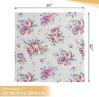 Maison d' Hermine Cloth Napkins Set of 4 Reusable 100% Cotton (20" x 20") - Image 4