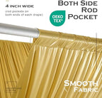 10 Panels 5ft(W) x 20ft(H) Gold Backdrop Curtain for Wedding Parties - Image 2