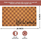 Folkulture Door Mat, Welcome Mat, Welcome Matt Outdoor Doormats - 16" x 28" - Image 2