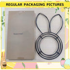 6 Pcs 16 Inches Easter Wreath Bunny Wire Wreath Form Garden Bunny Shaped Form Frame for Easter DIY Craft Rabbit Decor Project Indoor Outdoor Holiday Door Porch Hanging Decor - Image 2