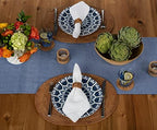 KOUBOO Rattan Oval Placemats Set of 2, Boho Dining Table Mat Honey Brown - Image 2