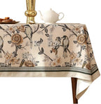 ISAENNE Designer Vintage Elegant Tablecloth Rectangular,110"x63" by Isaennehomedecoration