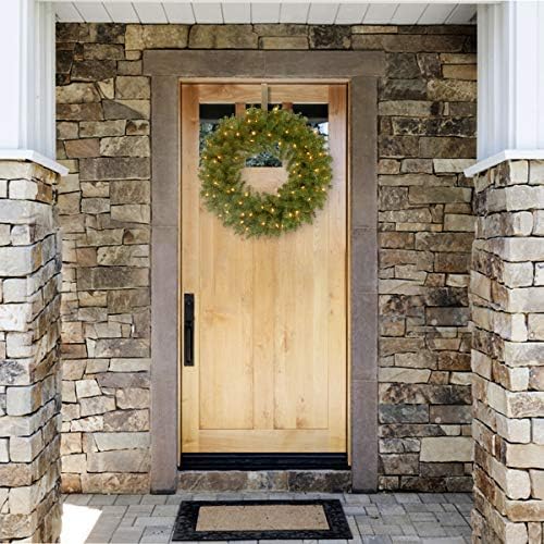 National Tree Company 24in Pre-Lit North Valley Spruce Christmas Wreath - Image 3