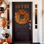 Waipfaru 24 Inch Fall Wreaths for Front Door Outside - Image 5