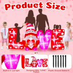 VIHOSE 9 ft Valentines Day Inflatable Outdoor Decorations Love Gnome Letters with LED Lights, Blow Up Valentine Romantic Decor for Wedding Propose Anniversary Outside Indoor Yard Party Supplies - Image 2