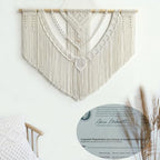 Achart Macrame Wall Hanging Large- Boho Wall Decor- large wall art- Wall Decor Living Room- Macrame Tapestry Boho Decor for Bedroom (Beige-O) - Image 5
