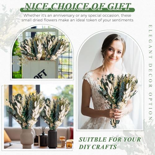 Layhit 8 Pack Large Size Boho Dried Flowers 15-17 Inch, Eucalyptus - Image 3