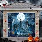 Halloween Garage Door Decorations Cover Banner Scary Halloween Backdrop by Unknown