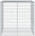 vidaXL Gabion Basket with Cover 39.4"x39.4"x39.4" Galvanized Iron - Image 6