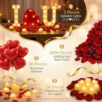 I Love You Sign Light Up Letters, Proposal Decorations Kits Romantic Night - Image 3