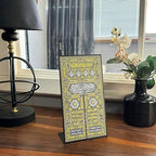 Kiswa of Kaaba Gate UV Printed Metal Table Decor, Islamic Wall Decorations for Home, Ramadan Decoration, Pray Room Decor - Image 2