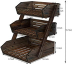 Dorhors Fruit Basket for Kitchen Counter Organizer,Fruit Bowl Stand Storage - Image 6