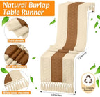 4 Sets Dining Table Decoration Boho Placemat, Caramel, 12x72 - Image 4