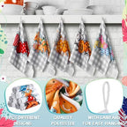 FuWeave Vigor Plaid 20 Pcs Seasonal Holiday Kitchen Hand Towels Set - Image 4