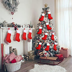 Zubebe 36 Pcs Christmas Stockings Bulk 15 Inch Felt, Red - Image 6