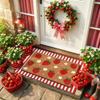 Tinideya 2 23.6 X 35.4 Inches Strawberry Brown Green Red - Image 4