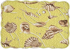 C&F Home Baker Cotton Quilted Reversible Machine Washable Green Seashell Vintage Design Placemat Set of 6 Scalloped Edges Coastal Beach Ocean for Kitchen or Dining Table Rectangular Placemat Set of 6 - Image 3