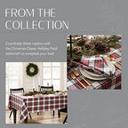 Christmas Classic Holiday Plaid Napkin Set of 8, Multicolor - 17" W x 17" L - Image 6