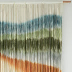 IOWER Macrame Wall Hanging Dip Dyed Mountain Wall Art Fiber 57" W*35" L - Image 6