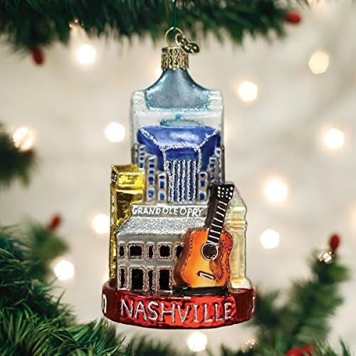 Old World Christmas Nashville Glass Blown Ornament for Christmas Tree, Handcrafted Holiday Decoration, Landmark Collection - Image 2