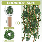2 Set Jungle Theme Party Decoration Vine for Classroom,Modern - Image 3