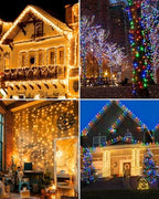 355FT 900LED Color Changing Christmas Lights, Extra Long Outdoor String Lights Waterproof, Timer & Memory, 8 Modes Dimmable Plug in Fairy for Outside Tree Wedding Patry White to Multicolor - Image 2