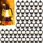 Ferraycle 120 Pcs Mini Lanterns Bulk 4 Inch Black Lamp Table Centerpieces by Ferraycle