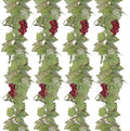 4PCS Artificial Grape Vines with Fruits, Greenery Leaf Garland Plant, 6.56Ft Fake Grapes Leaves for Indoor Outdoor Home Decoration Wedding Party Photo Wall Display by ArtificialPlants