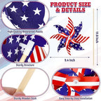 24PCS Fourth of July Decorations American Pinwheels 4th July Outdoor Decor - Image 2