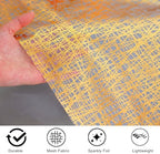 Snowkingdom 2 Pcs Gold Table Runner 11x 108 Inch Thin Mesh Sparkle Glitter Metallic Golden Lines Runner Gold Table Decorations for Wedding Birthday Party, Bridal Shower, Baby Shower, Christmas - Image 4