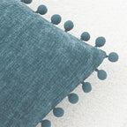 CaliTime Decorative Couch Throw Pillow Covers 22 X 22 Inches Smoke Blue - Image 3