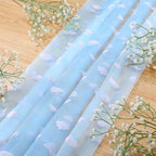 8 Pcs Blue Sky White Cloud Table Runner 29 x 70 in Cloud Decor - Image 3