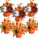 6 Pcs Fall Centerpieces for Table - Fall Table Decorations by TOBILU