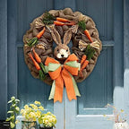 Easter Door Wreath for Front Door Artificial Carrot Ornament Spring Wreath - Image 5